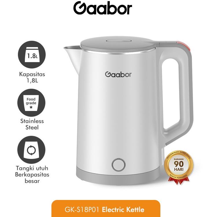 (COD )NEW_PRODUCT Gaabor Electric Kettle Teko Listrik Pemanas Air 1.8 L /GK-S18P01
