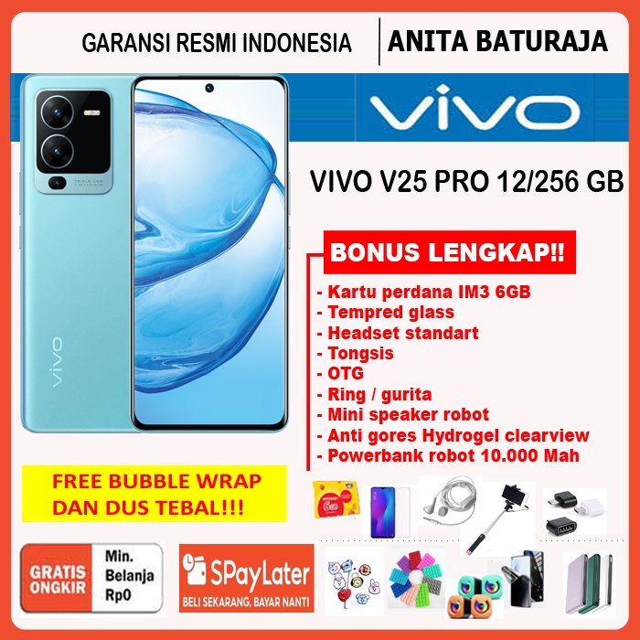 Vivo V25 5G  RAM 8/256GB DAN V25 PRO RAM 12/256GB NEW GARANSI RESMI VIVO INDONESIA