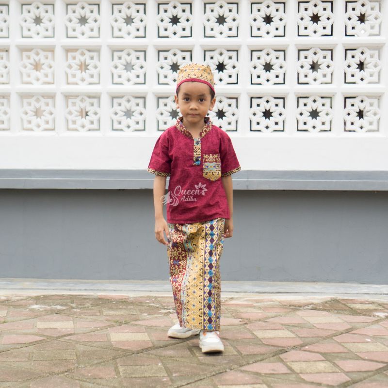 SARKOCI (Sarung Koko Peci) Sarung celana koko peci anak/batik prada/batik pekalongan