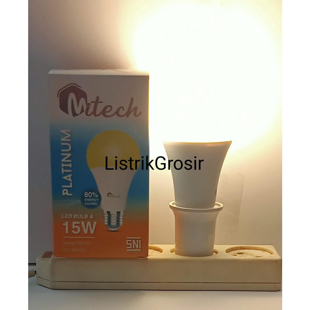 Lampu Led MiTech Platinum Warm White / Kuning 3w 5w 7w 9w 12w 15 w 18Watt 21 Watt