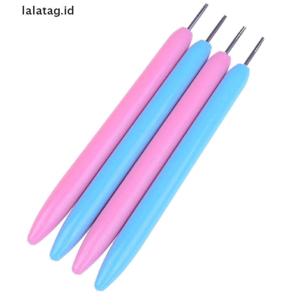 [lalatag] 2x Alat Kertas quilling slotted Plastik Kerajinan origami paper quilling rolling pens [ID]