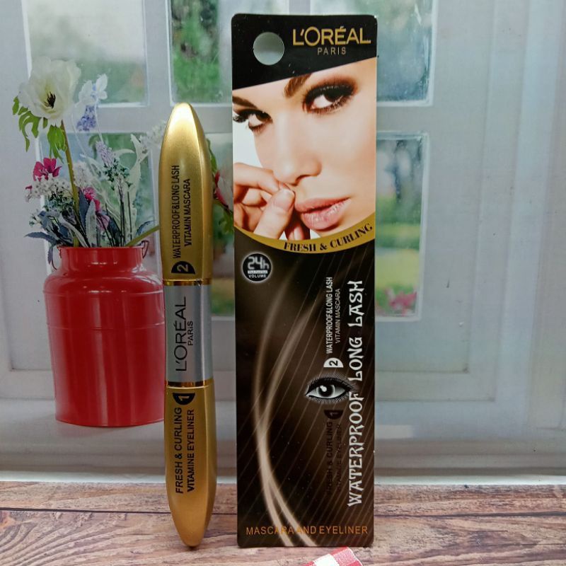 LOREAL MASCARA + EYELINER 2IN1