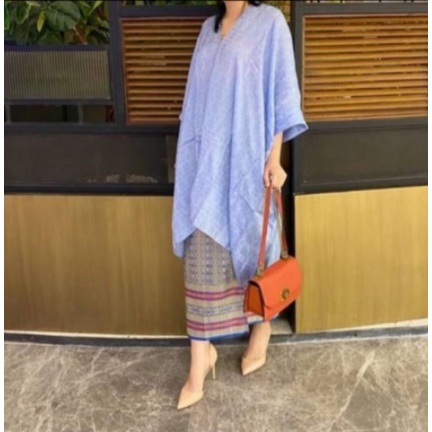 COD baju kondangan wanita / Blouse kaftan / hanya atasan - Rose Gold