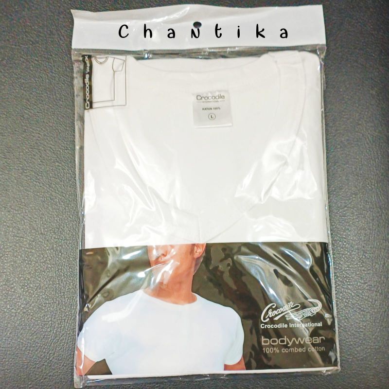 Crocodile bodywear T-Shirt Man 511-817 V- NECK - PUTIH
