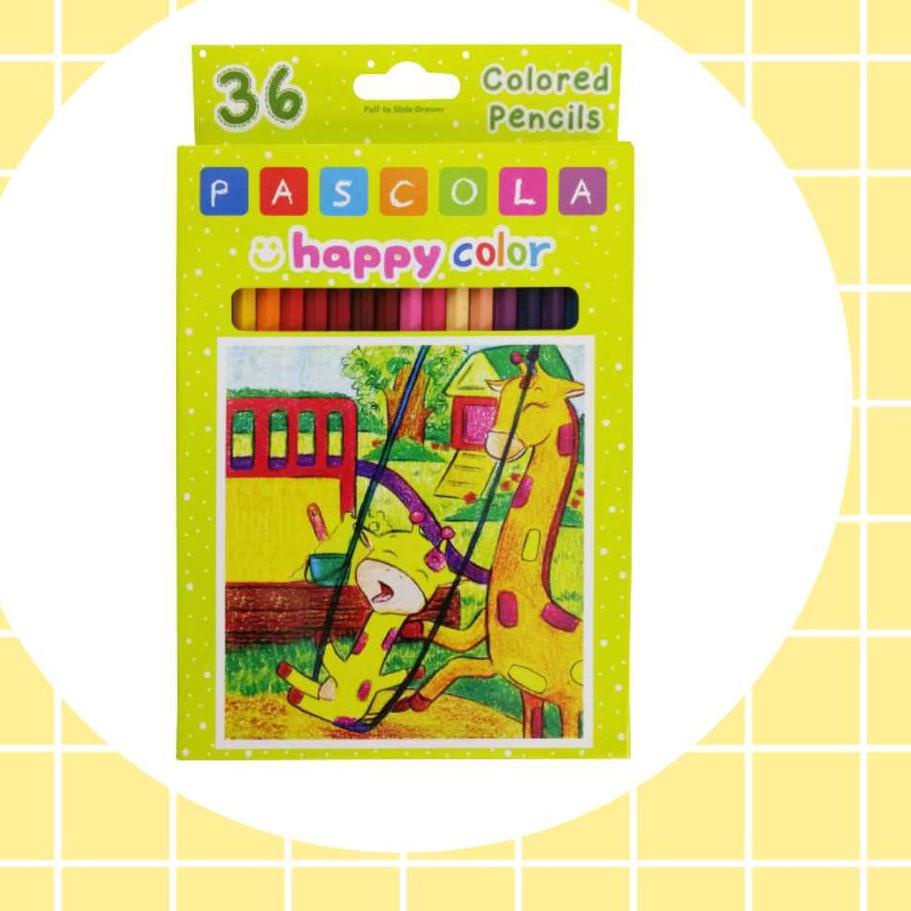 

Limited 경 Standard Pascola Happy Color Pencil 36 / Set ( Pensil Warna / Pewarna / Coloring )