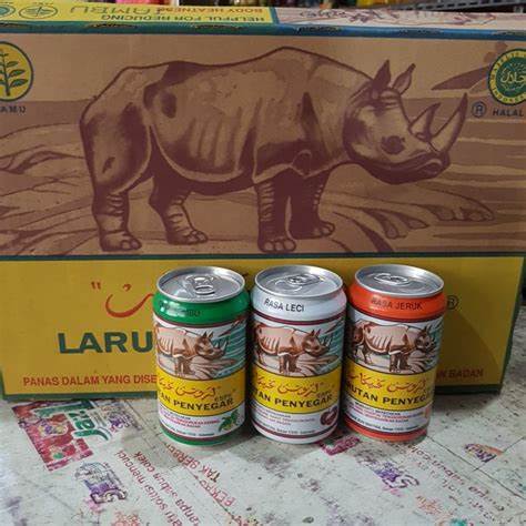 

Larutan Kaleng Penyegar Cap Badak 320 ML Per Dus Isi 24