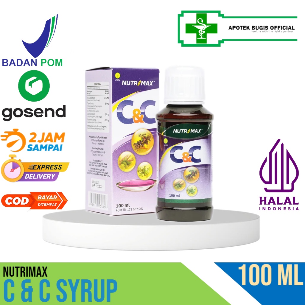 Nutrimax C &amp; C Syrup 100 ml - Meredakan pilek dan flu