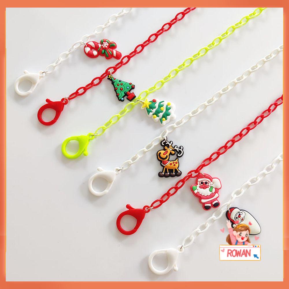 R-flower Face Cover Chain Anti-lost Fashion Lanyard protectionStrap Rantai Kacamata Seri Natal