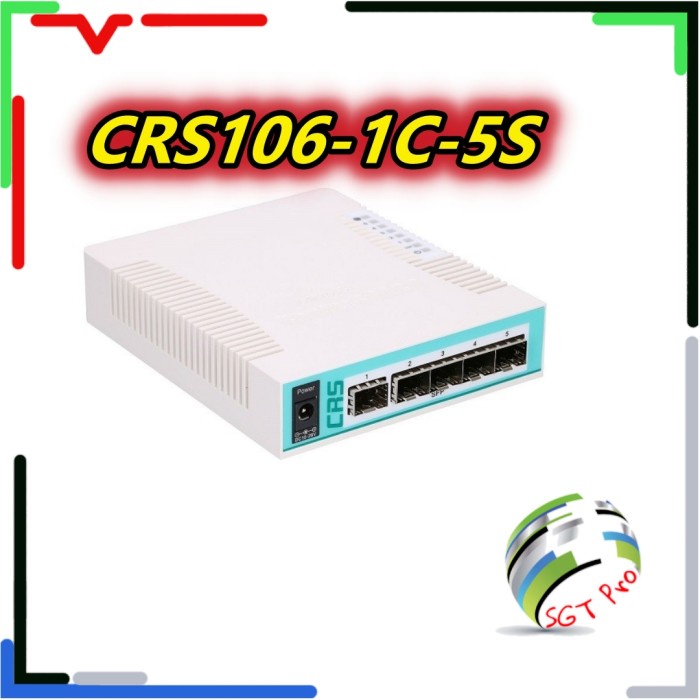 Produk Terbaru Crs106-1C-5S Mikrotik Cloud Router Switch Crs106 Series (Crs106-1C-5S)