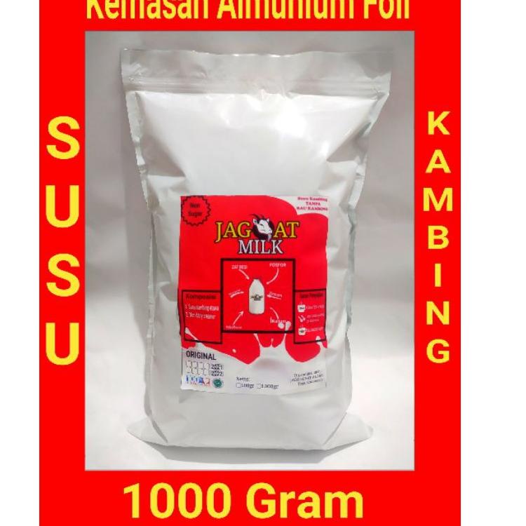 

[KODE 1920] Susu Kambing Etawa 1kg Kemasan Almunium foil jagoat milk