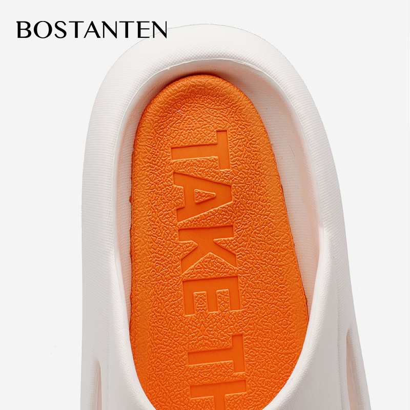 BOSTANTEN Platform Sandal Dewasa, Blok Gesekan Anti Selip Luar Ruangan, Warna Cerah, Pendamping, Anti-Tabrakan Praktis