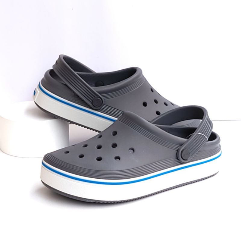 Crocs Crocband Clean Clog Sandal Sepatu Sendal Slip On Slop Karet Dewasa Pria Wanita not Baya Band