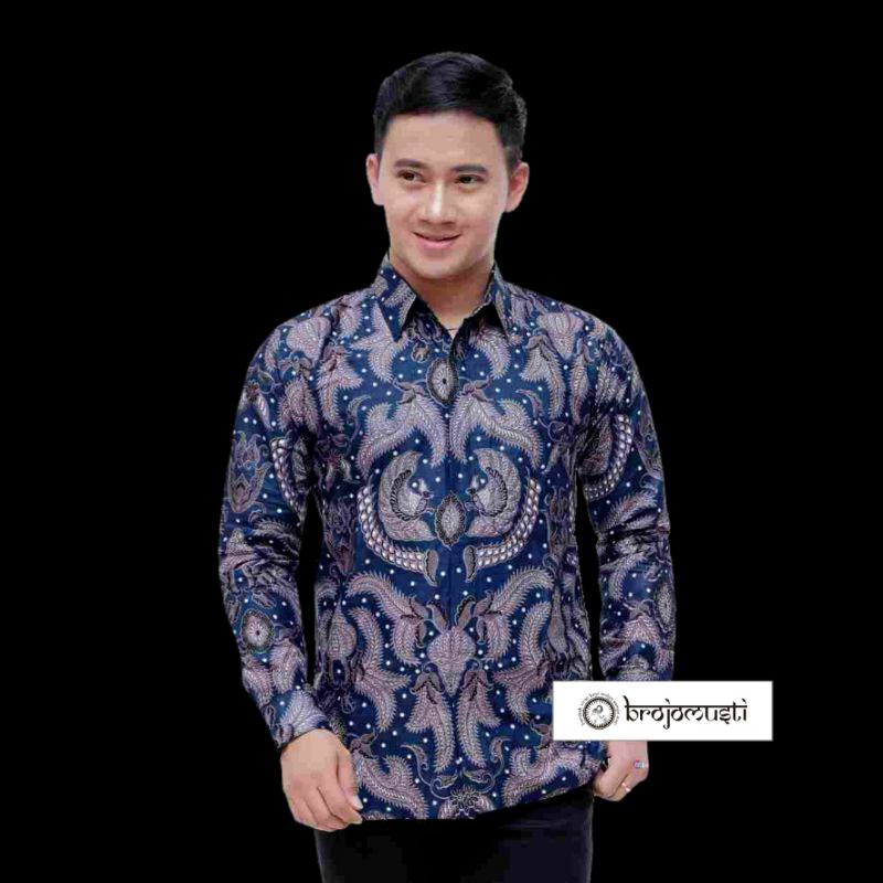 BAJU BATIK KEMEJA BATIK PRIA LENGAN PANJANG REGULER FIT SIZE M,L,XL,XXL KAIN KATUN TEBAL BERKUALITAS