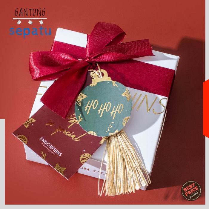 

Grosir Endorphins' Christmas & New Year Hampers - Box Of 2 Cookies -