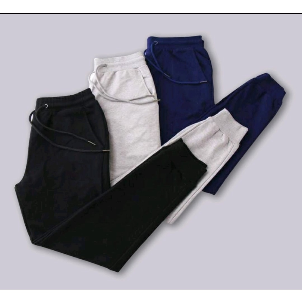 Celana Joger pria wanita panjang training trening trining terening Jogger Gym olahraga jumbo style korea