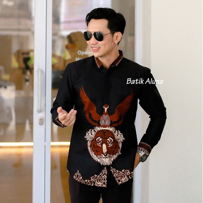 Batik Pria Slimfit Lengan Panjang Premium SBA09