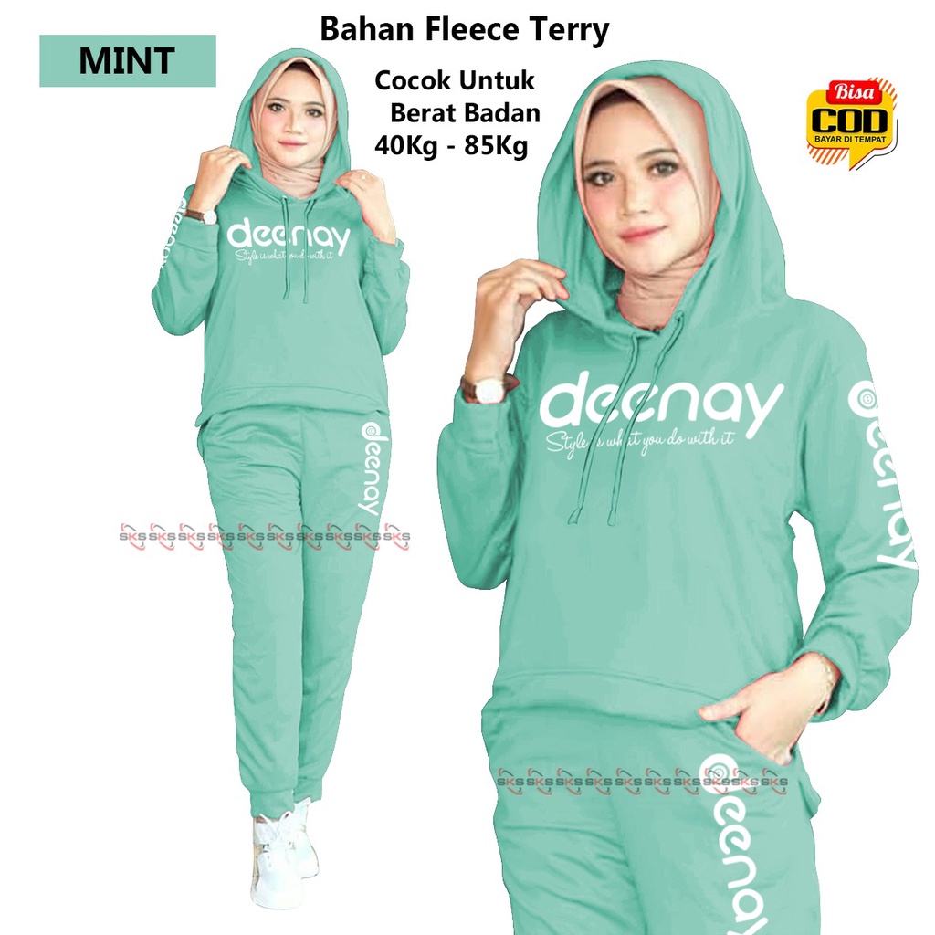 Setelan Olahraga Wanita Hoodie, BISA COD &amp; Gratis Ongkir SR 00021 B Setelan Training Senam, Setelan Training DEENAY, Trening Wanita Joging Training Suit Sportswear Suit paling laris Kostum Senam Joging Baju Olahraga Sepeda Paling Trend Terkini