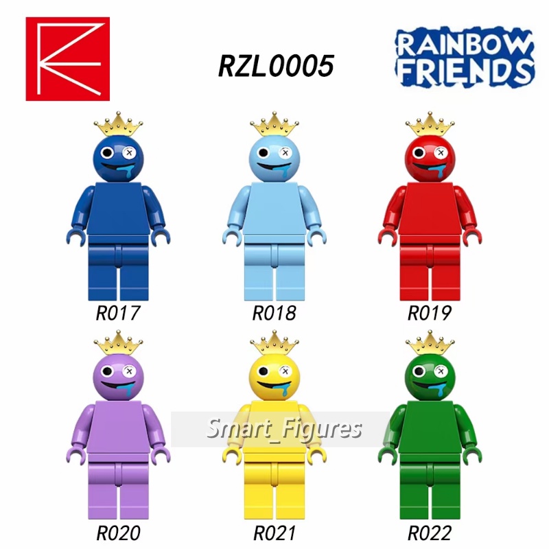 Rainbow Friends Series Blok Bangunan 6jenis Minifigures Anak Rakitan Mainan Roblox Hadiah Angka Mini