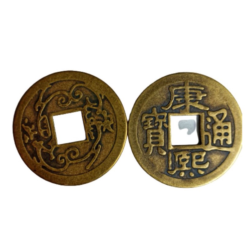 Koin Coin China Cina Kuno Jumbo Feng Shui Keberuntungan