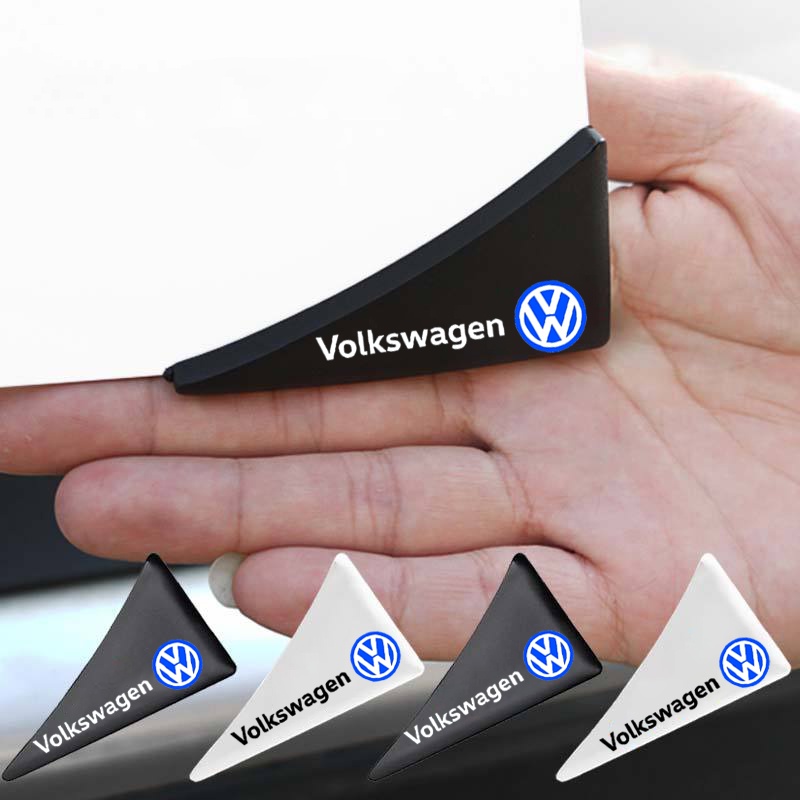 Tepi Pintu Mobil Anti Gores Tabrakan (Penebalan) Stiker Perlindungan Sudut Silicon Karet Stiker Untuk Volkswagen VW Polo Fox Gol Up Kumbang Golf Santana Tiguan Passat Touran Jetta