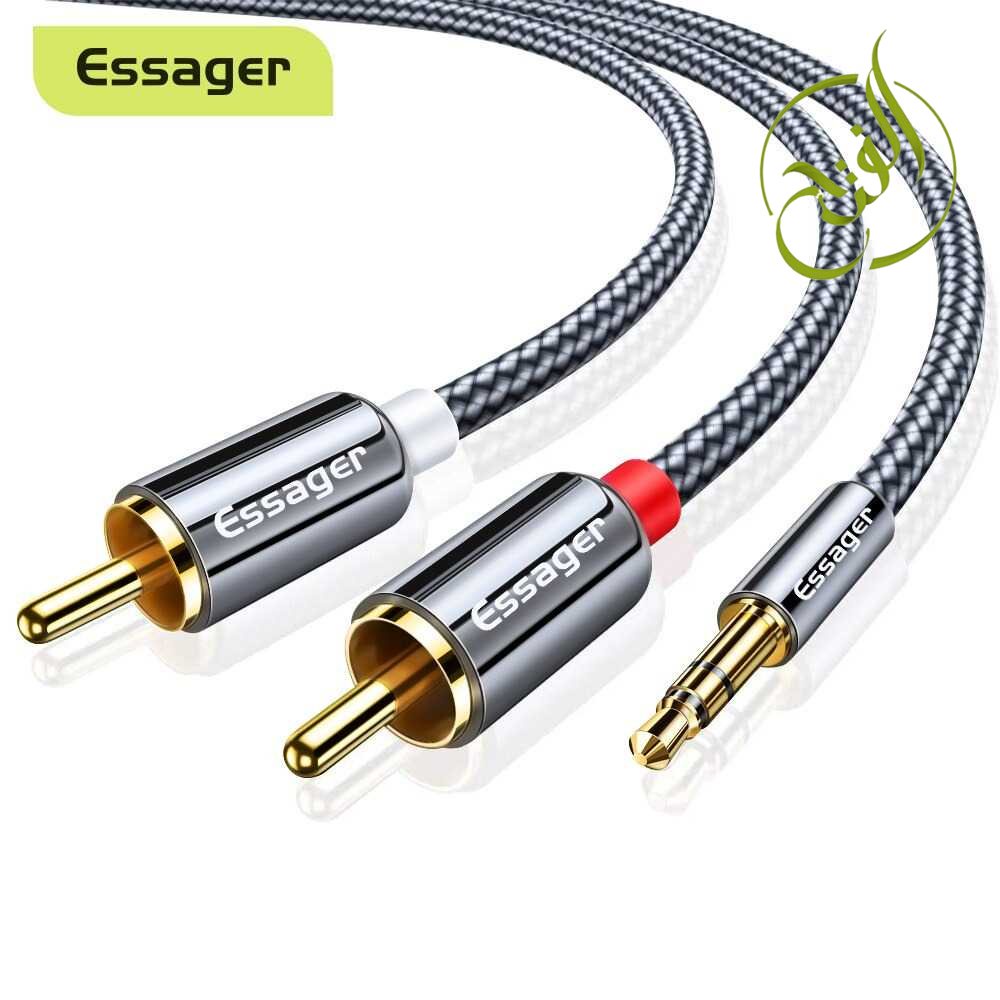 Essager Kabel Audio HiFi 3.5mm to RCA 2 Meter - AV117 ( Fattah )