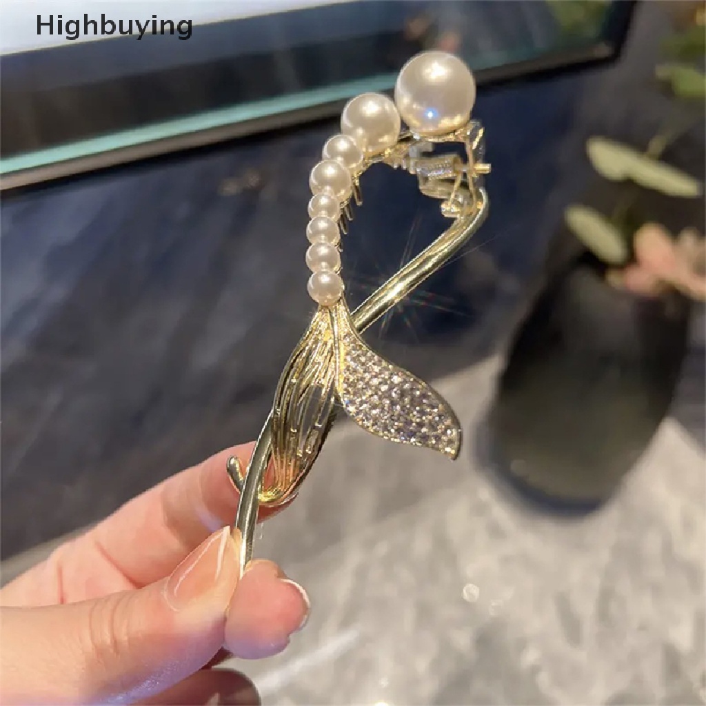 Hbid Jepit Rambut Mutiara Satu Kata Klip Kodok Jepit Grab Clip On The Back Of The Head Arc Hairpin For Women Girls Simple Geometric Hairgrip Aksesoris Rambut Untuk Wanita &amp; Anak Perempuan Hairstyles Gl