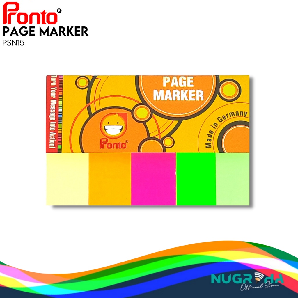 

Memo Stick Sticky Notes / Kertas Memo Page Marker PSN15 15x50mm Pronto