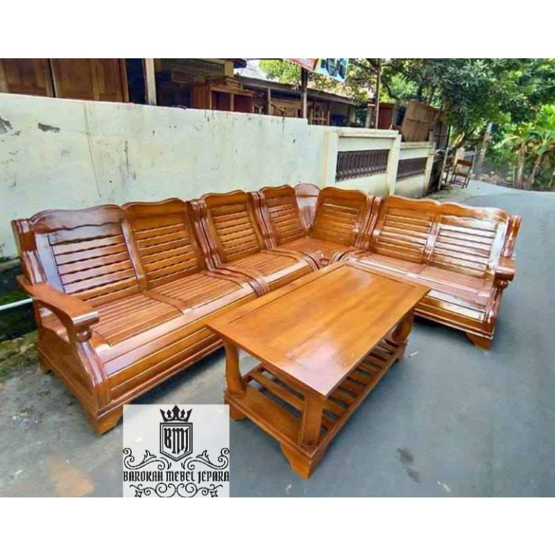 Kursi Sudut minimalis Jati Jepara