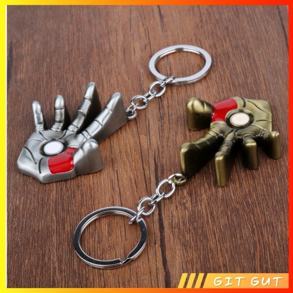 Keychain Gantungan Kunci Marvel Avengers Iron Man Palm