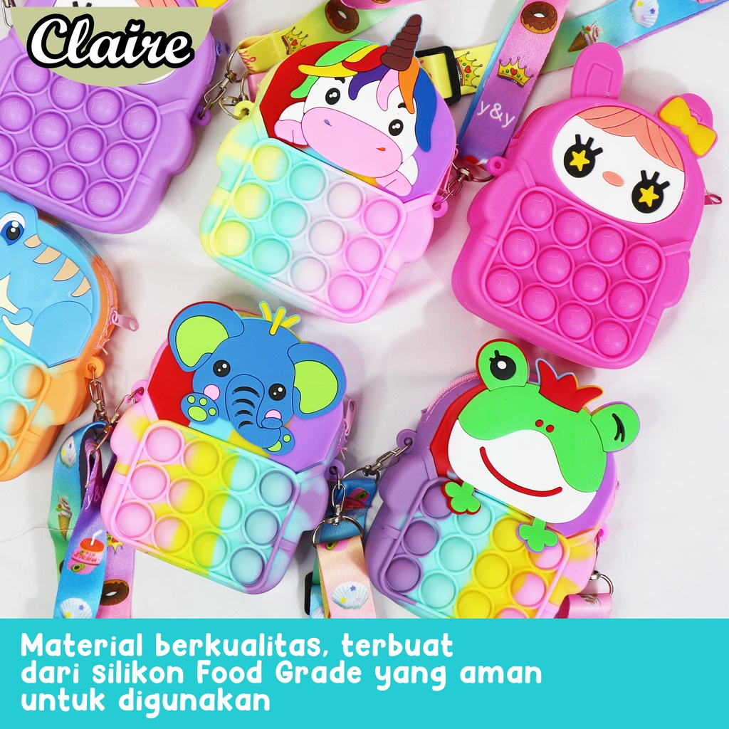 TAS POP IT / MAINAN POP IT BENTUK TAS TALI WANITA LUCU