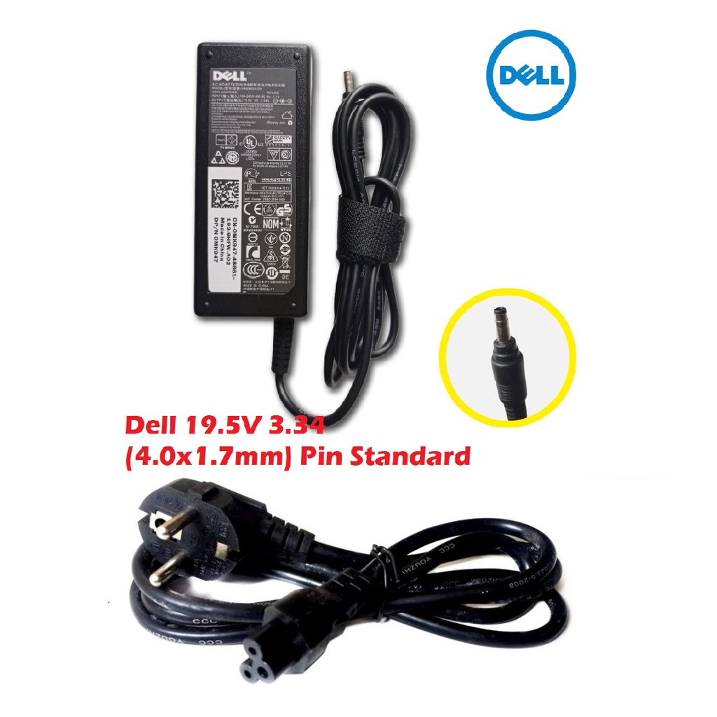 ORIGINAL ADAPTOR DELL 19.5V 3.34A (4.0x1.7mm) INSPIRON 14 VOSTRO 5439 5460 5470 5480 5560 V5460