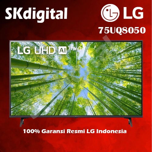 TV LED LG DIGITAL SMART UHD 4K 75 INCH 75 UQ 8050