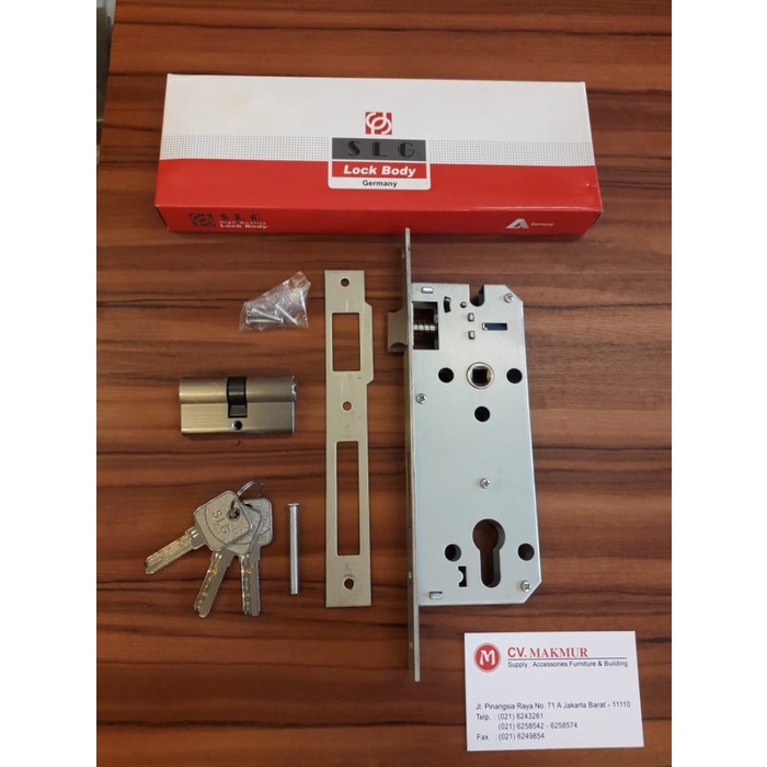 Gasb Kunci Pintu Mortise Lock Body Lidah Merk Slg 40 Mm
