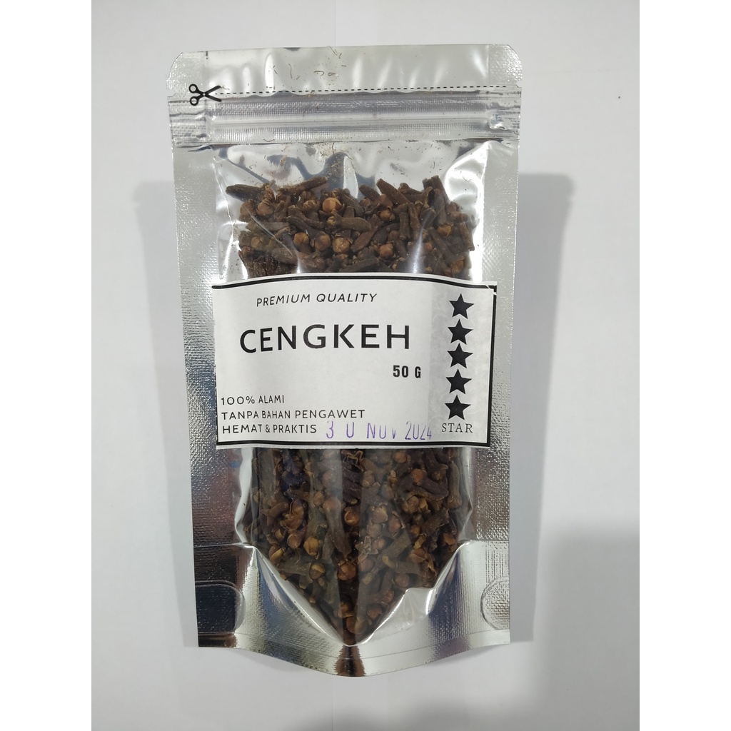 Cengkeh Asli 50gr / Cengkeh utuh / Cloves / Bumbu dapur / Rempah