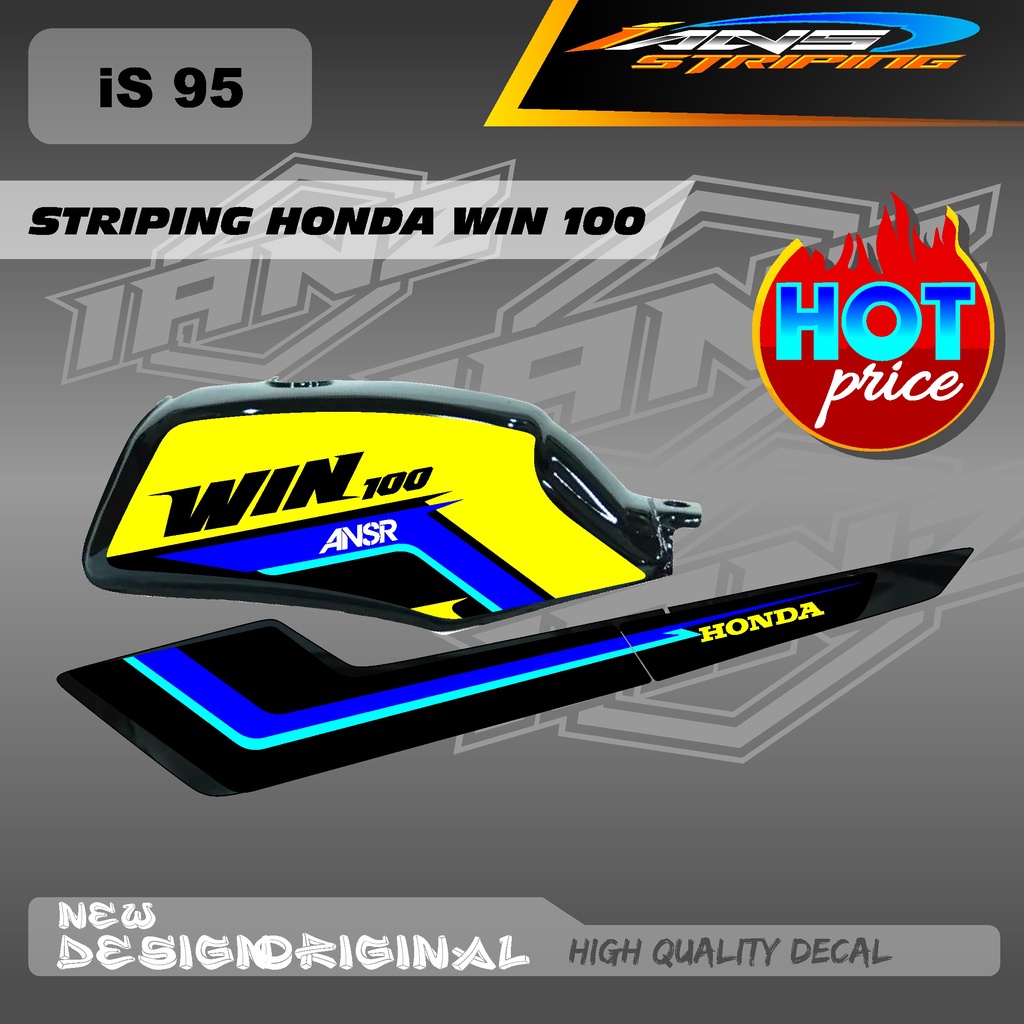 STPING DECAL BODY WIN100 CUSTOM BAHAN HOLOGRAM / NON HOLOGRAM BERKUALITAS IS95