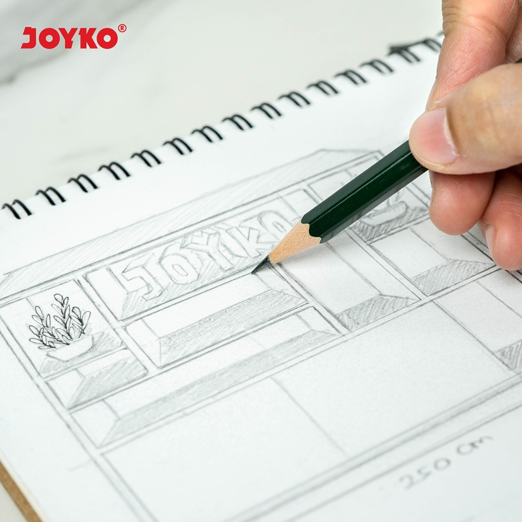 Pensil 2B Pencil Joyko P-8126 2B 1 Box 12 Pcs