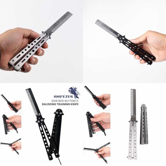 Sisir Besi Butterfly Balisong Training Knife CS GO - LF-9898