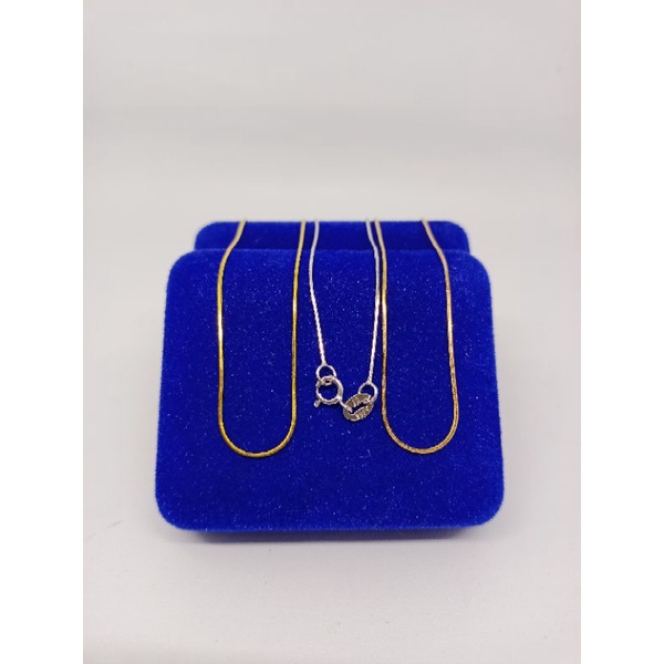 kalung rantai kasandra bulat/perak asli silver 925 lapis emas/perhiasan fashion wanita terbaru