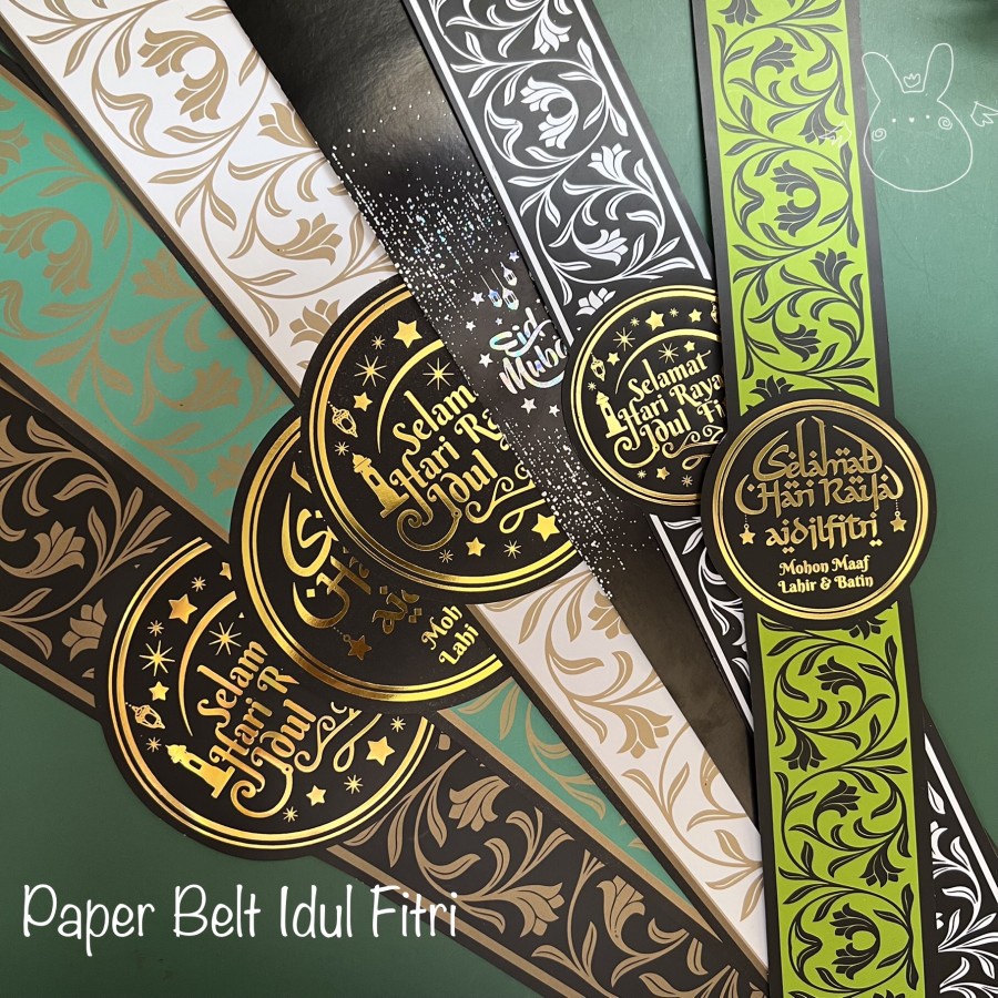 

(10pcs) Paper Belt Idul Fitri/ Lebaran| Eid Mubarak| Sleeve| Kertas Sabuk| PBI