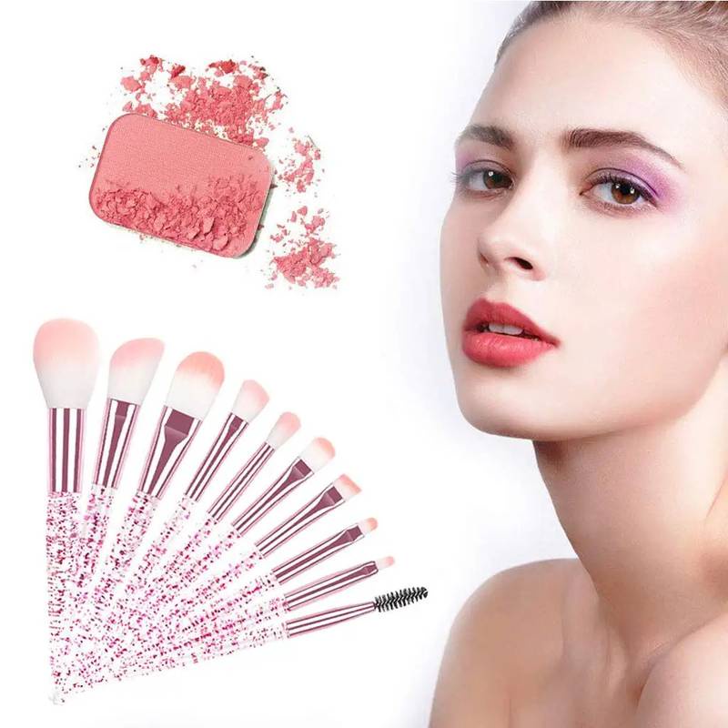 Brush Glitter 10pcs Brush Make Up Set Kuas Makeup Set Make Up Brush Make Up Glitter