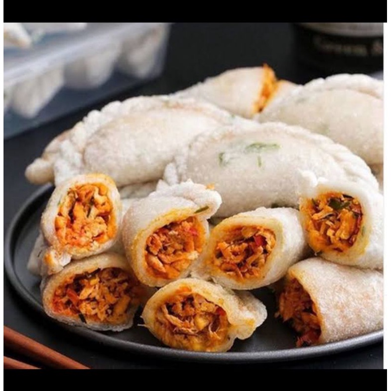 

cireng ayam pedas || sudah free vacum || full isian ayam