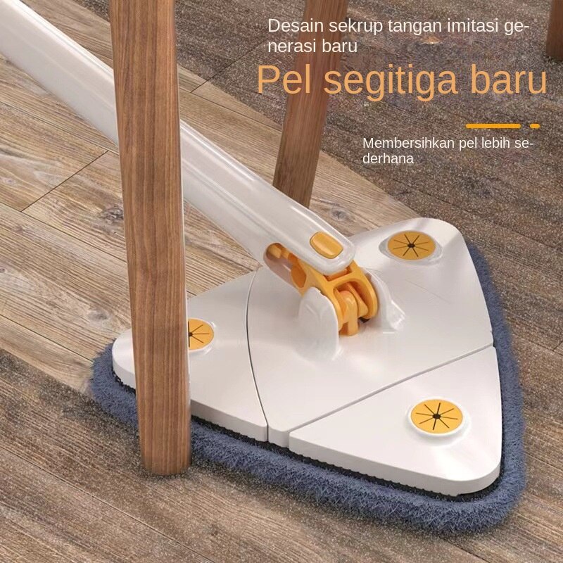 【COD】Segitiga Pel Pembersih Alat Pel Rotate 360° Triangle Mop Pembersih Alat Pel Rotate 360 Triangel Mop