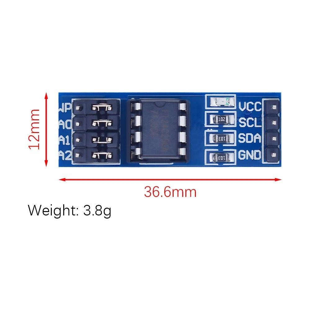 Modul Memory EEPROM Agustinina Pin power supply 8P-chip Carrier AT24C256 Papan Modul Antarmuka I2C