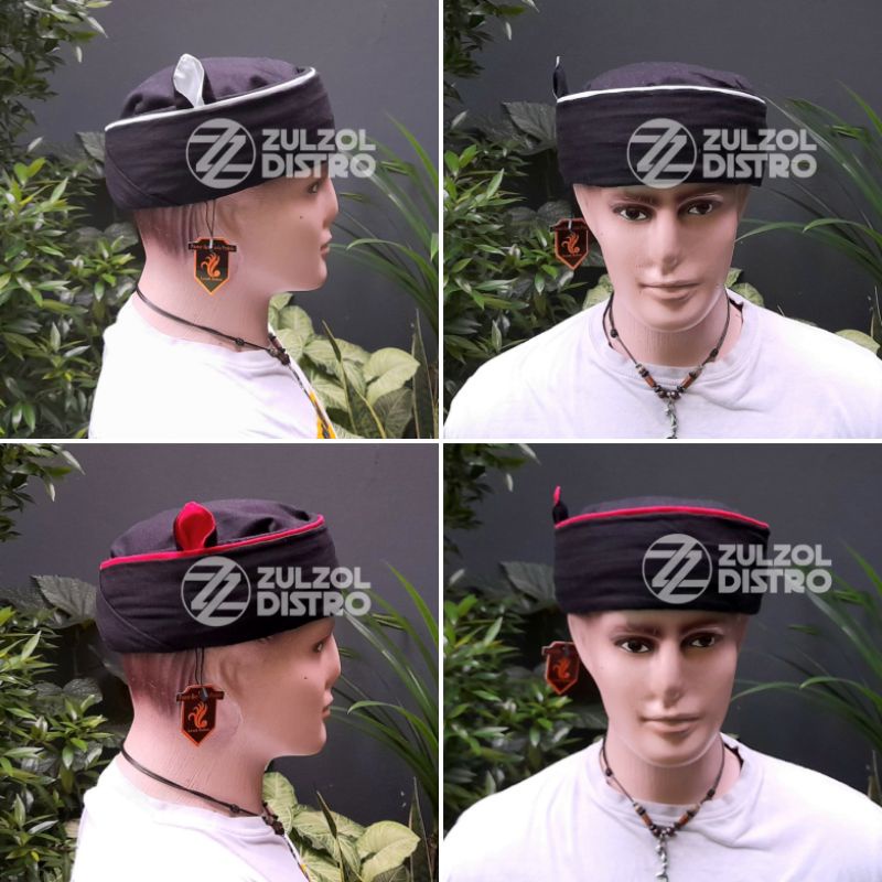 Peci Kain Lentur Candra Sumirat Siap Pakai Premium - Iket Sunda Praktis Original Legok Buhun