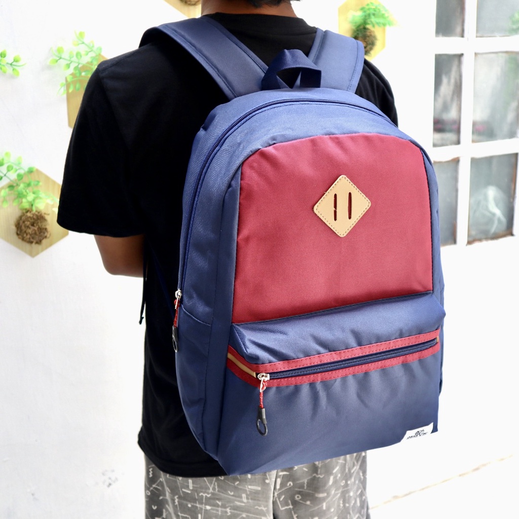 COD BOS Jual Tas Ransel punggung multisex bisa cowok atau cewek bahan Cordura ada kantong depan buat sekolah kuliah atau kerja