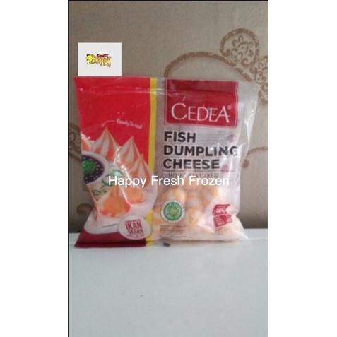 

Cedea Fish Dumpling Cheese / Dumpling Ikan isi Keju Beku Frozen 500 gram