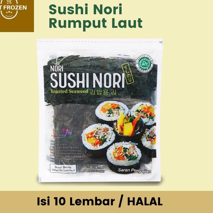 

KodeU0g0F SUSHI NORI / RUMPUT LAUT / KIMBAB / SUSHI HALAL 5 / 10 / 20 / 50 LEMBAR
