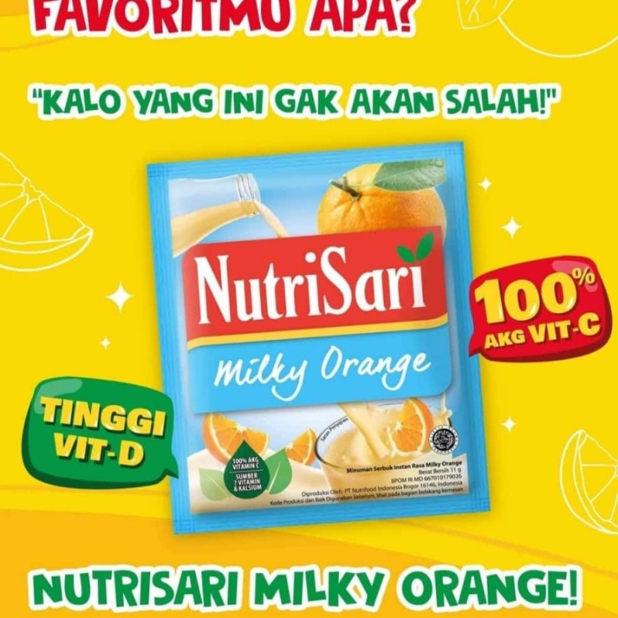 

NutriSari Rasa MILKY JERUK!!! NutriSari MILKY JERUK Nutrisari Buah Nutri Sari