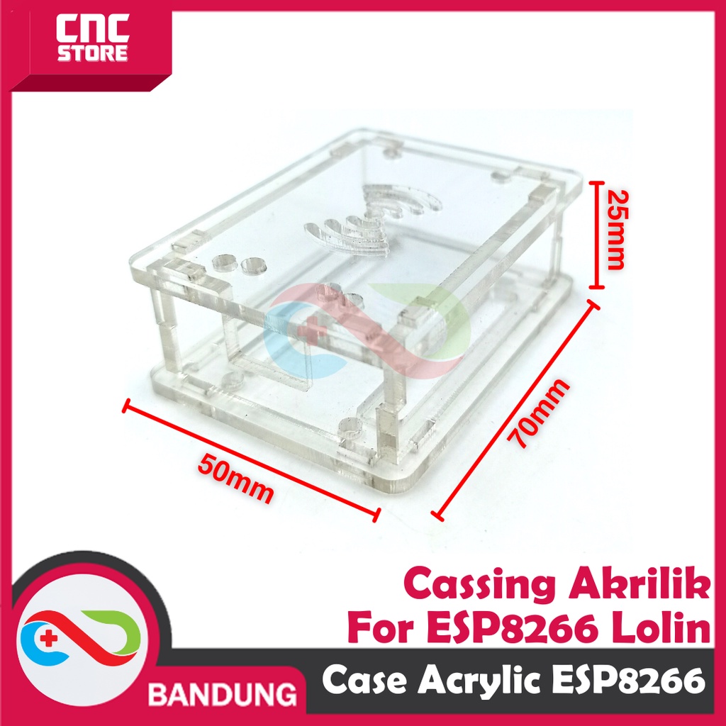 CASE ACRYLIC AKRILIK FOR ESP8288 NODEMCU LOLIN