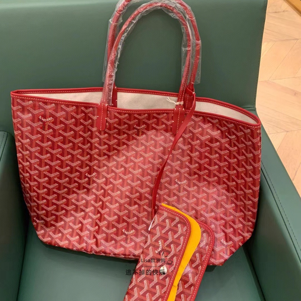 [100% original guarantee] Goyard Tote Bag New PM Mother Bag Small Shopping Bag Dog Tooth Handbag